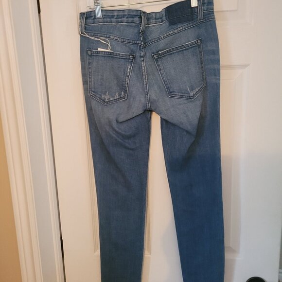 Ladies AMO Stix Crop Mid Rise Ankle Skinny Jeans - Picture 4 of 7